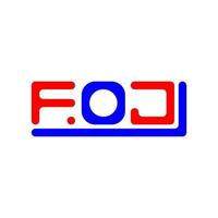 foj Brief Logo kreativ Design mit Vektor Grafik, foj einfach und modern Logo.