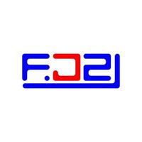 fjz brev logotyp kreativ design med vektor grafisk, fjz enkel och modern logotyp.
