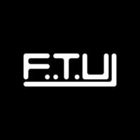 ftu Brief Logo kreativ Design mit Vektor Grafik, ftu einfach und modern Logo.