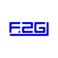 fzg Brief Logo kreativ Design mit Vektor Grafik, fzg einfach und modern Logo.