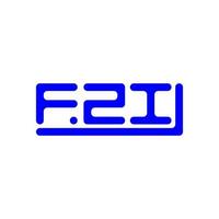 fzi Brief Logo kreativ Design mit Vektor Grafik, fzi einfach und modern Logo.