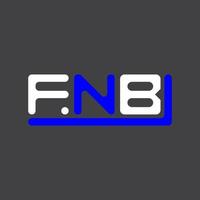 fnb brev logotyp kreativ design med vektor grafisk, fnb enkel och modern logotyp.