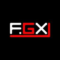 fgx Brief Logo kreativ Design mit Vektor Grafik, fgx einfach und modern Logo.