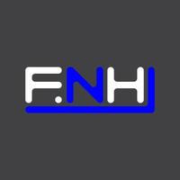 fnh brev logotyp kreativ design med vektor grafisk, fnh enkel och modern logotyp.