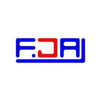 fja Brief Logo kreativ Design mit Vektor Grafik, fja einfach und modern Logo.