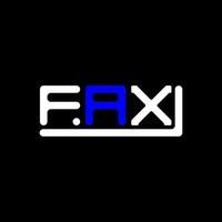 Fax Brief Logo kreativ Design mit Vektor Grafik, Fax einfach und modern Logo.