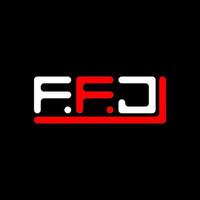 ffj Brief Logo kreativ Design mit Vektor Grafik, ffj einfach und modern Logo.