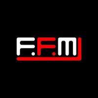 ffm Brief Logo kreativ Design mit Vektor Grafik, ffm einfach und modern Logo.