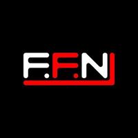 ffn Brief Logo kreativ Design mit Vektor Grafik, ffn einfach und modern Logo.