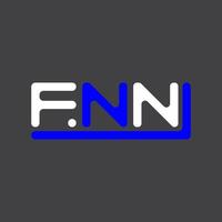 fnn Brief Logo kreativ Design mit Vektor Grafik, fnn einfach und modern Logo.