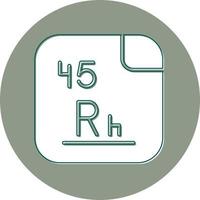 Rhodium Vektor Symbol