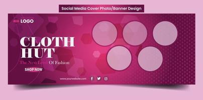 Mode Sozial Medien Startseite Design vektor