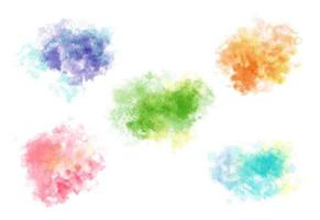 Aquarell Vektor bunt Bürste Spritzen einstellen