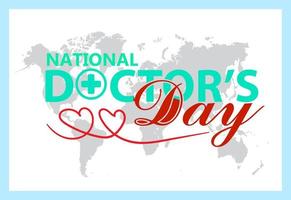 nationell läkares dag, lämplig för bakgrund, baner, affisch, hemsida vektor