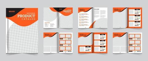 multipurpose kreativ produkt katalog layout mall, modern minimal produkt katalog design mall vektor