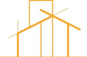 modern arkitektur logotyp översikt vektor illustration