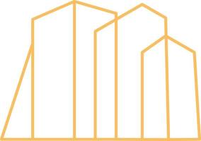 modern die Architektur Logo Gliederung Vektor Illustration