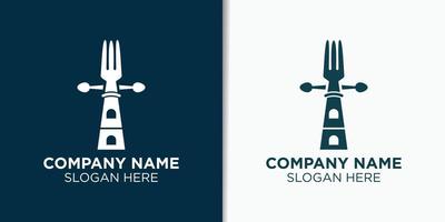 hav mat restaurang logotyp design mall, mat och dryck logotyp inspiration vektor