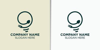 Essen Idee Logo Design Vorlage, Restaurant Logo Inspiration vektor