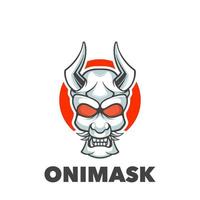 Oni-Maskenlogo vektor