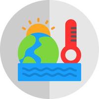 globale Erwärmung Vektor-Icon-Design vektor