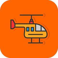 Hubschrauber-Vektor-Icon-Design vektor