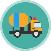 Zement-LKW-Vektor-Icon-Design vektor