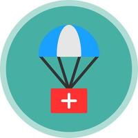 Airdrop-Vektor-Icon-Design vektor