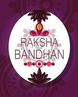 glücklicher Raksha Bandhan Plakatentwurf vektor