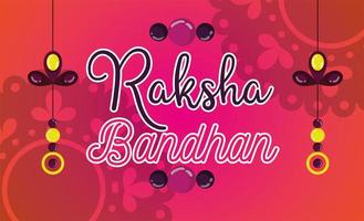 glad raksha bandhan affischdesign vektor