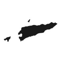 hochdetaillierte Osttimor-Karte mit isolierten Grenzen im Hintergrund vektor