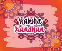 glücklicher Raksha Bandhan Plakatentwurf vektor