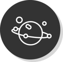 Sonnensystem-Vektor-Icon-Design vektor