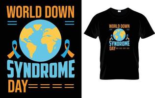 Down-Syndrom-T-Shirt-Design. vektor
