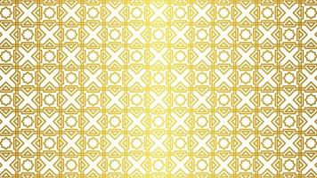 islamic mönster av arabicum geometrisk med skinande gyllene Färg för ramadan firande i muslim kultur och islam religion. vektor illustration av arab prydnad för dekoration och design grafisk