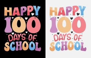 100:e dag t skjorta fri, 100 dagar av skola t-shirts, 100:e dag t skjorta , Lycklig 100 dagar tröja, lärare t skjorta, vektor