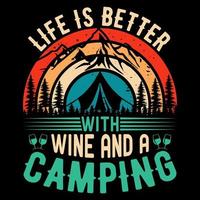 Camping t Hemd Design frei, Abenteuer t Hemd Design frei, draussen t Hemd Design, T-Shirt Design Vektor zum drucken, Camping t Hemd Design Vorlage Vektor kostenlos