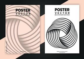 modisch abstrakt Panne Kunst Poster Satz. Vektor Startseite Vorlagen mit abstrakt Wellen, geometrisch Formen im Bauhaus, Memphis, Hipster Stil. Design Hintergrund zum Flyer, Plakate, Broschüren, Plakate