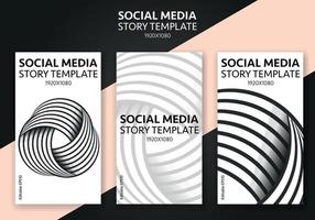 Geschichte Vorlage zum Sozial Medien - - editierbar Geschichte Startseite Design zum Geschäft vektor