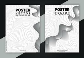 trendig abstrakt tekniskt fel konst affisch uppsättning. vektor omslag mallar med abstrakt vågor, geometrisk former i bauhaus, memphis, hipster stil. design bakgrund för flygblad, plakat, broschyrer, posters