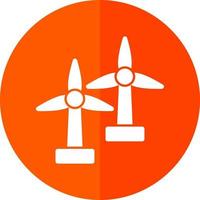 Windmühlen-Vektor-Icon-Design vektor