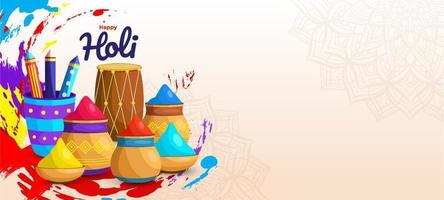 Happy Holi Festival der Farbe vektor
