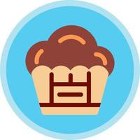 Muffin-Vektor-Icon-Design vektor