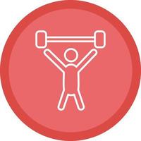Gewichtheben Person Vektor Icon Design