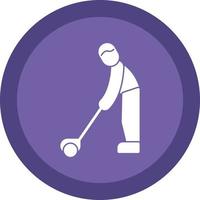 Golfspieler-Vektor-Icon-Design vektor