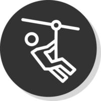 Zipline-Vektor-Icon-Design vektor