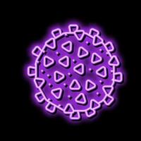 Virus hiv Neon- glühen Symbol Illustration vektor