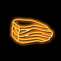 Speck Rindfleisch Neon- glühen Symbol Illustration vektor