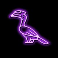 malabar pied hornbill fågel exotisk Färg ikon vektor illustration