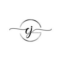 Initiale feminin Logo Sammlungen Vorlage. Handschrift Logo von Initiale Unterschrift, Hochzeit, Mode, Schmuck, Boutique, Blumen- und botanisch mit kreativ Vorlage zum irgendein Unternehmen oder Geschäft.j vektor